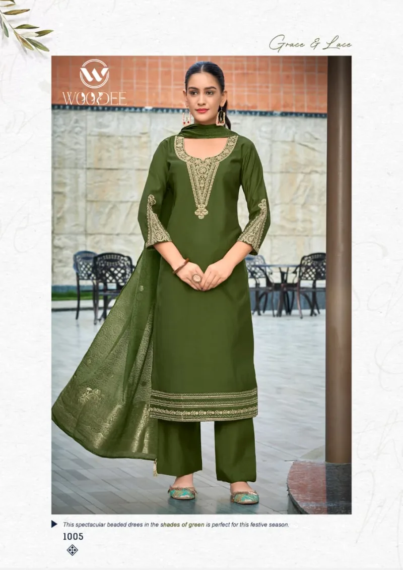 Veda Vol 2 By Woodee Viscose Gadhwal Kurti With Bottom Dupatta